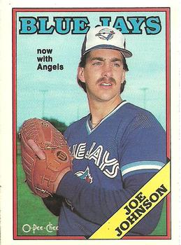 1988 O-Pee-Chee Baseball Cards 347     Joe Johnson#{Now with Angels